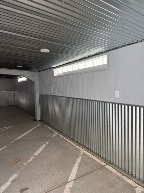Wide view of commercial metal-clad space