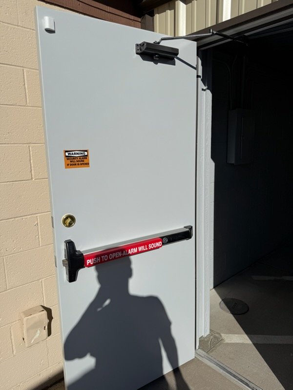 Commercial fire door